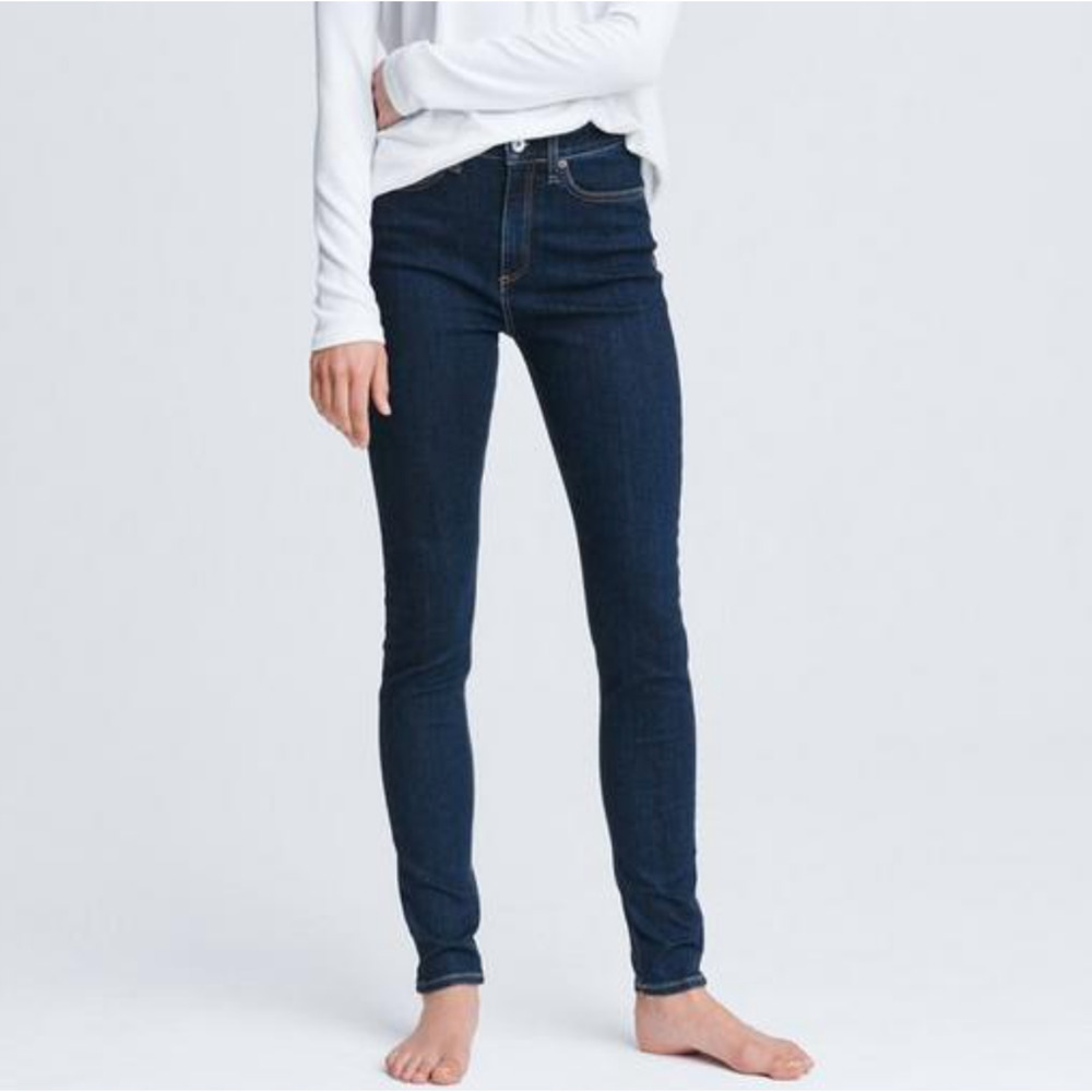 Rag & Bone Dark Wash Mid Rise Skinny Leg Ankle Jeans Size 28